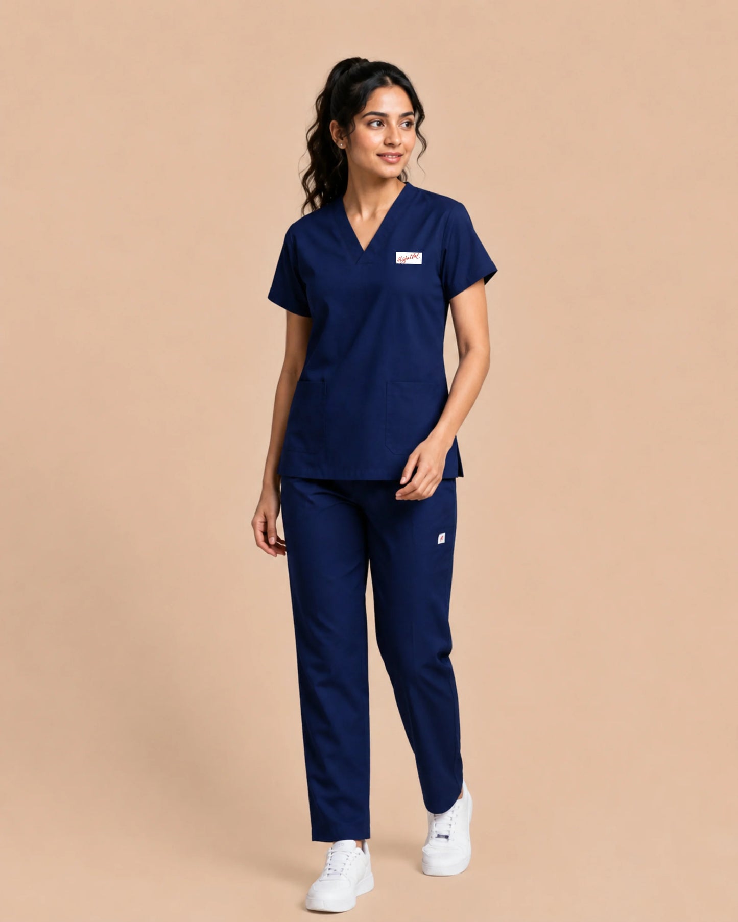 Medfits Core Women's V-Neck (Marine Blue) New Gen Scrub