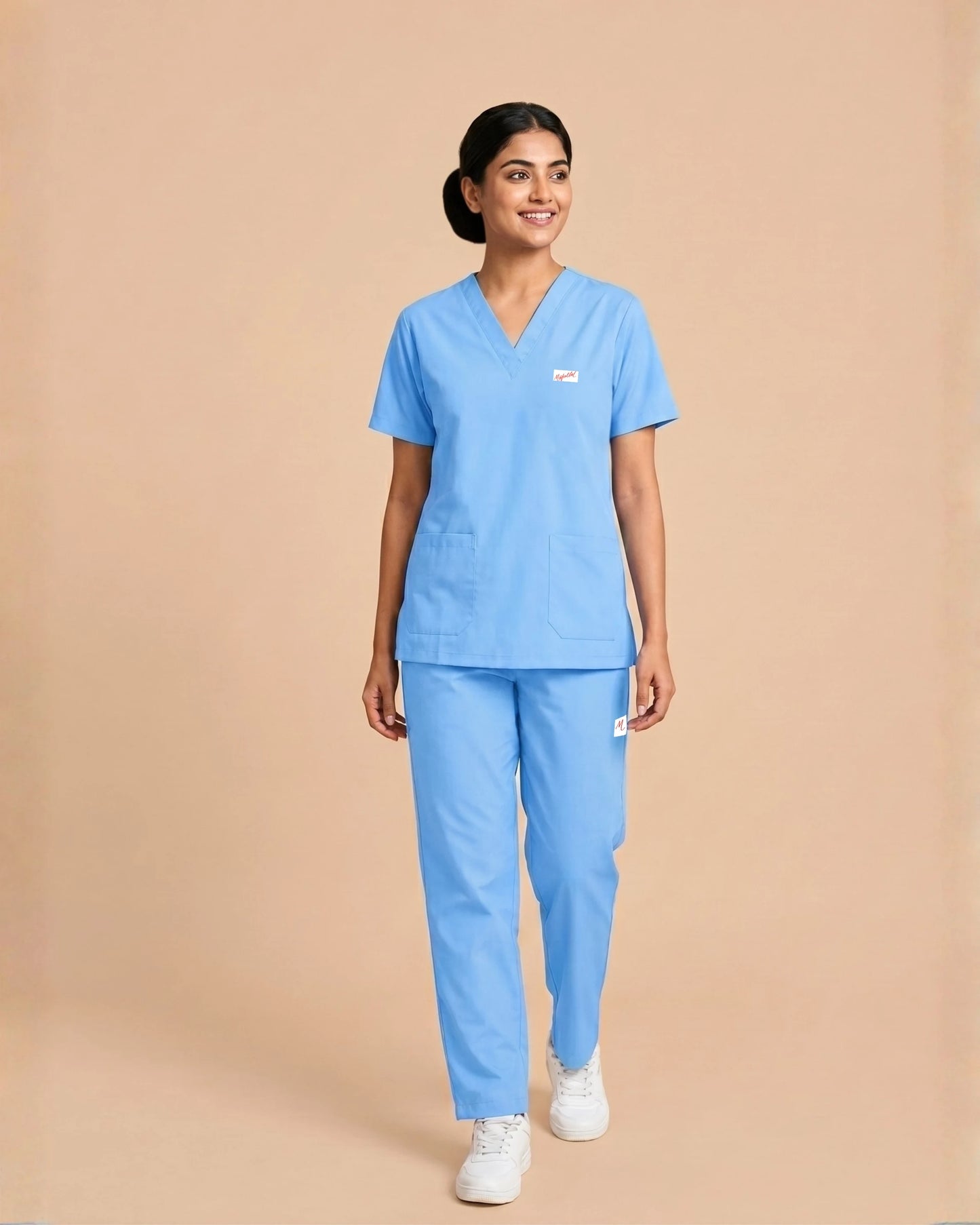 Medfits Core Women's V-Neck (Light Blue) New Gen Scrub
