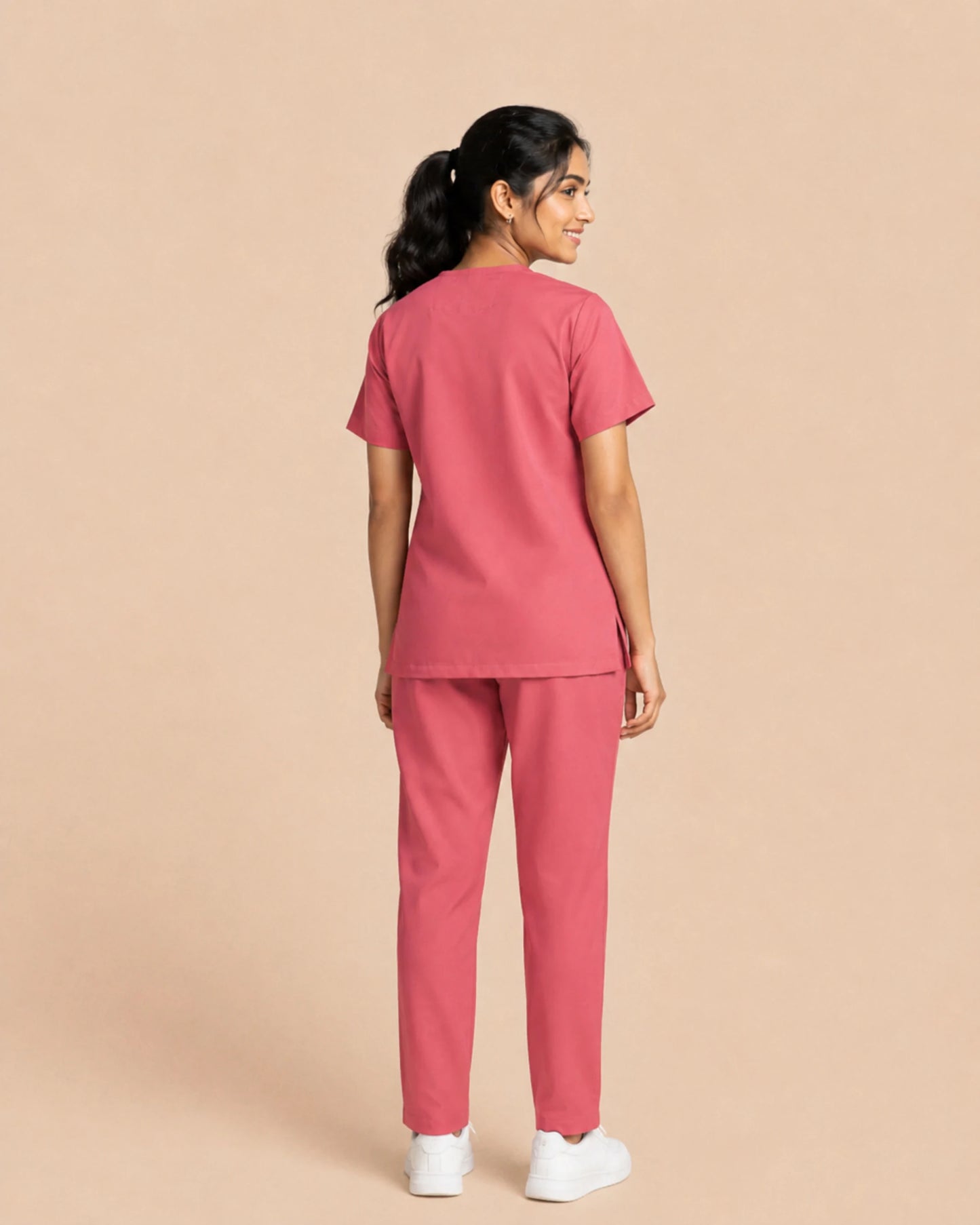Medfits Core  Women's V-Neck (Light Pink) New Gen Scrub