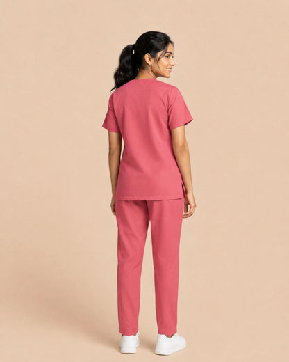 Medfits Core  Women's V-Neck (Light Pink) New Gen Scrub