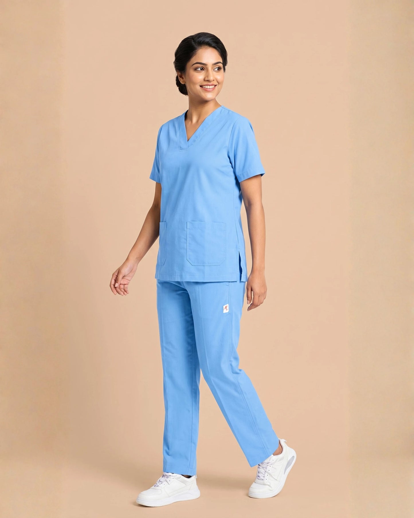 Medfits Core Women's V-Neck (Light Blue) New Gen Scrub