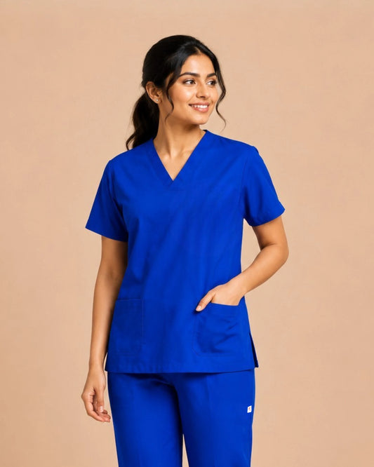 Medfits Core Women's V-Neck (Imperial Blue) New Gen Scrub