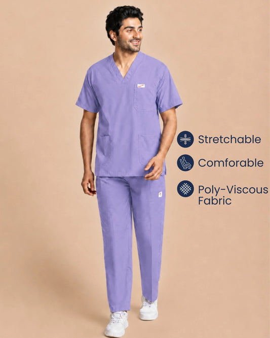 Medfits Core Men's V-Neck (Lavender) New Gen Scrub