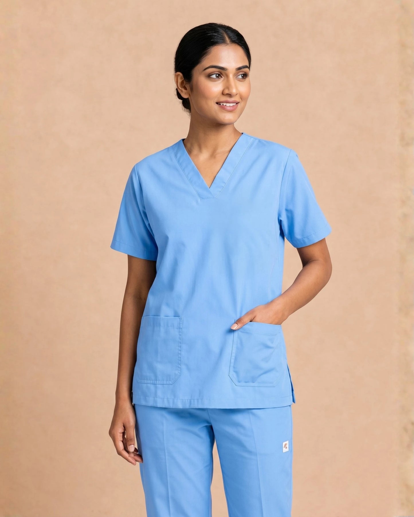 Medfits Core Women's V-Neck (Light Blue) New Gen Scrub